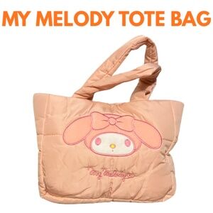 My Melody (From Hello Kitty) New Quilted Tote Bag Filled With Gifts Inside